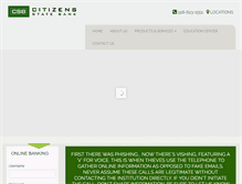 Tablet Screenshot of ibankcsb.com